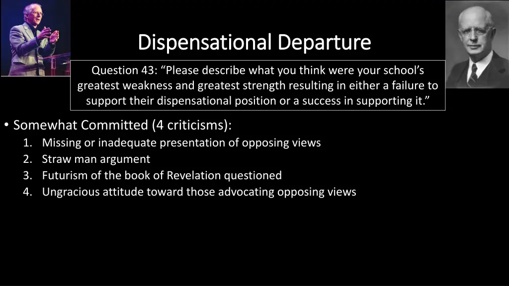 dispensational departure dispensational departure 18