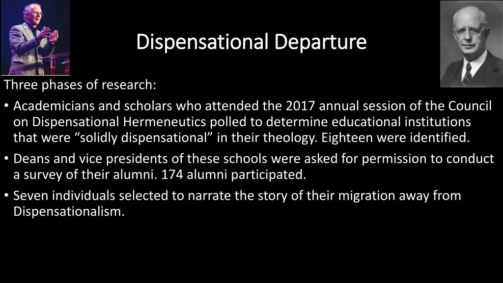 dispensational departure dispensational departure 2