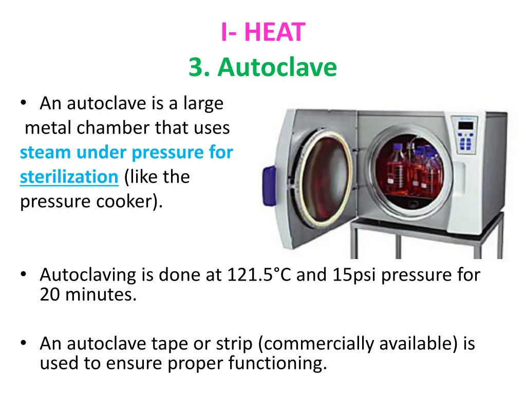 i heat 3 autoclave