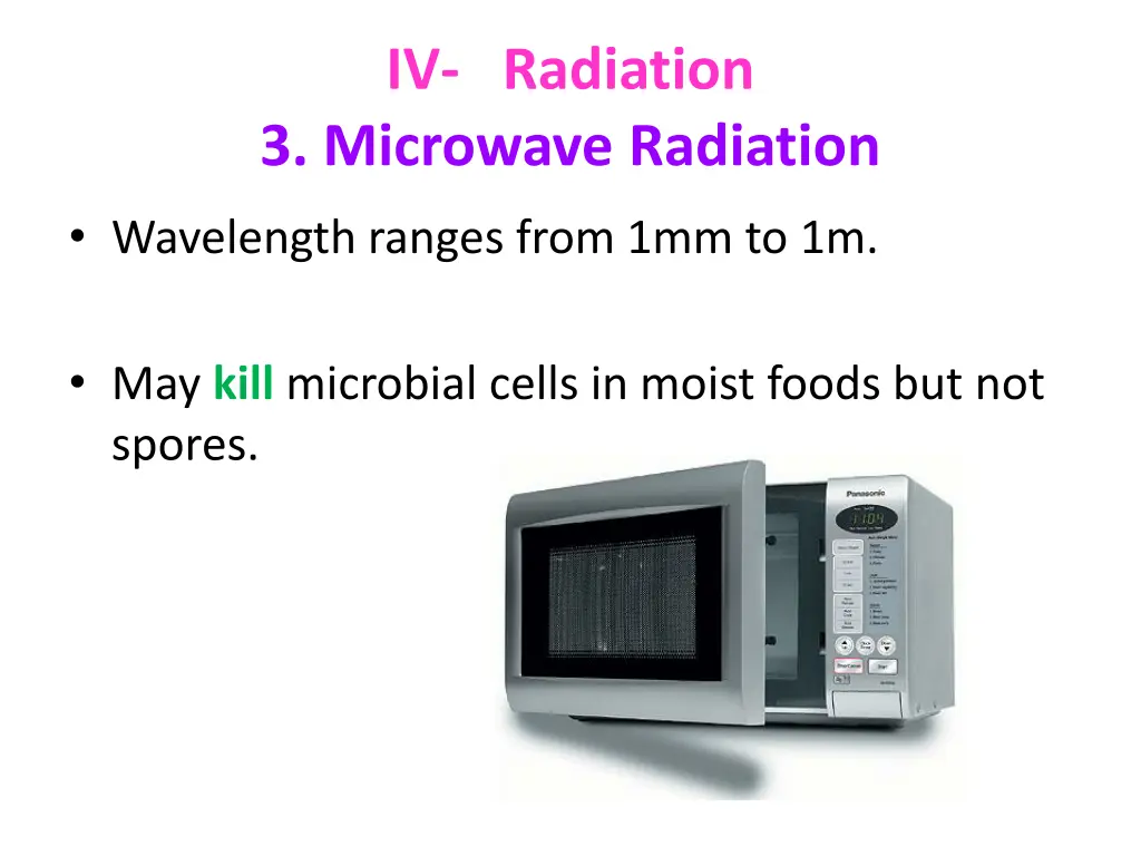 iv radiation 3 microwave radiation