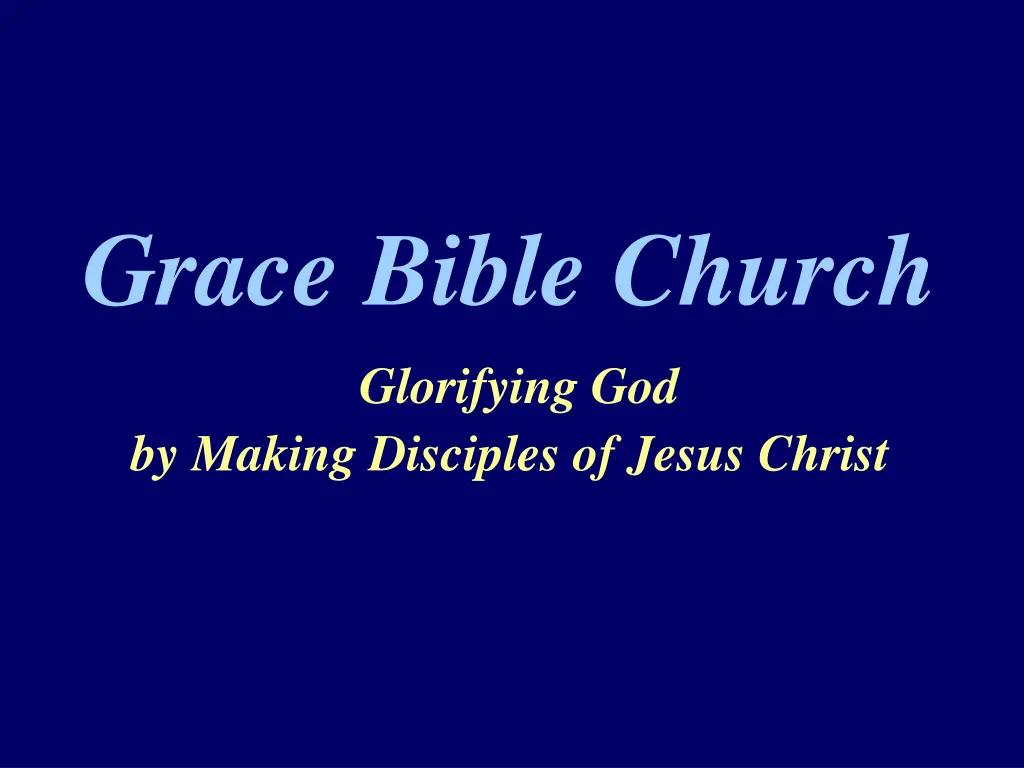 grace bible church 1