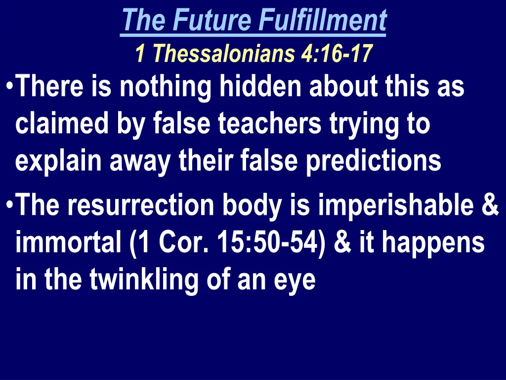 the future fulfillment 1 thessalonians 2