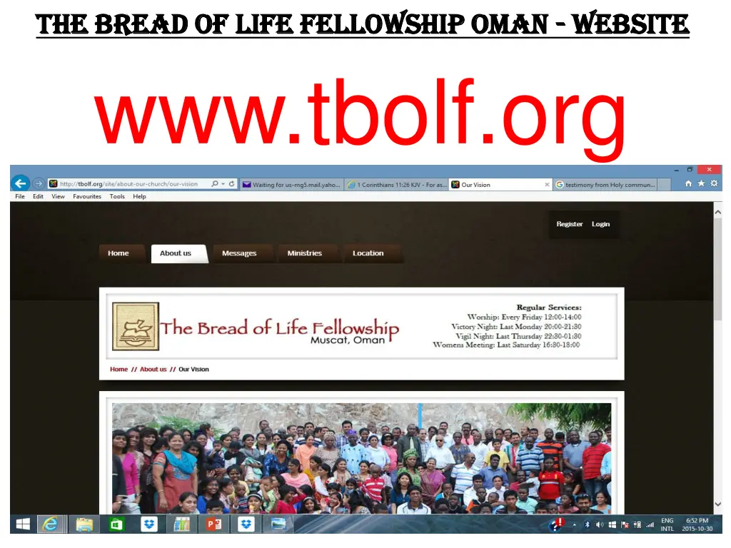 the bread of life fellowship oman the bread