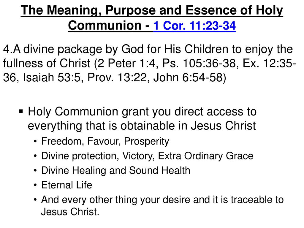 the meaning purpose and essence of holy communion 2