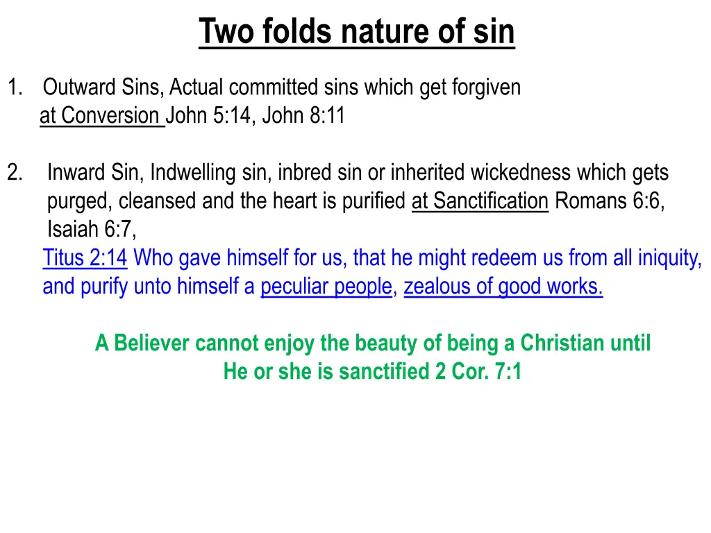 two folds nature of sin