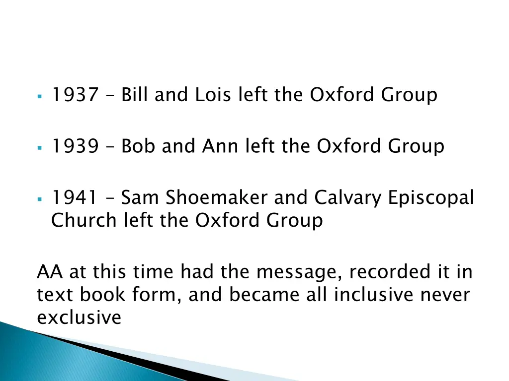 1937 bill and lois left the oxford group