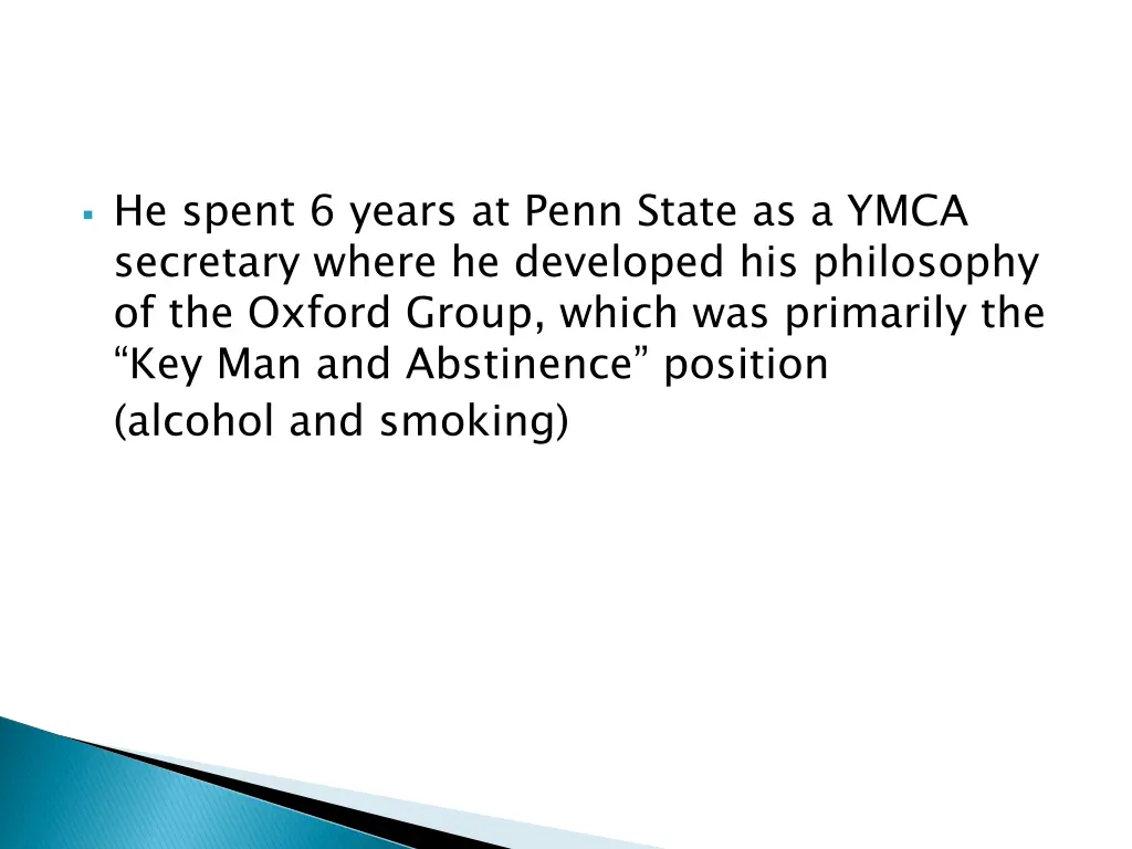 he spent 6 years at penn state as a ymca