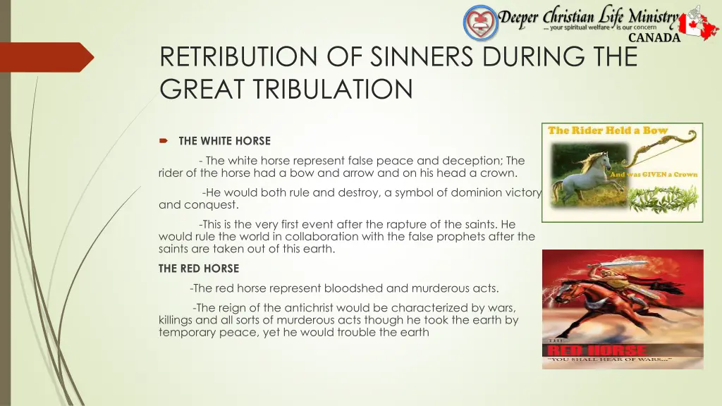 retribution of sinners during the great 1