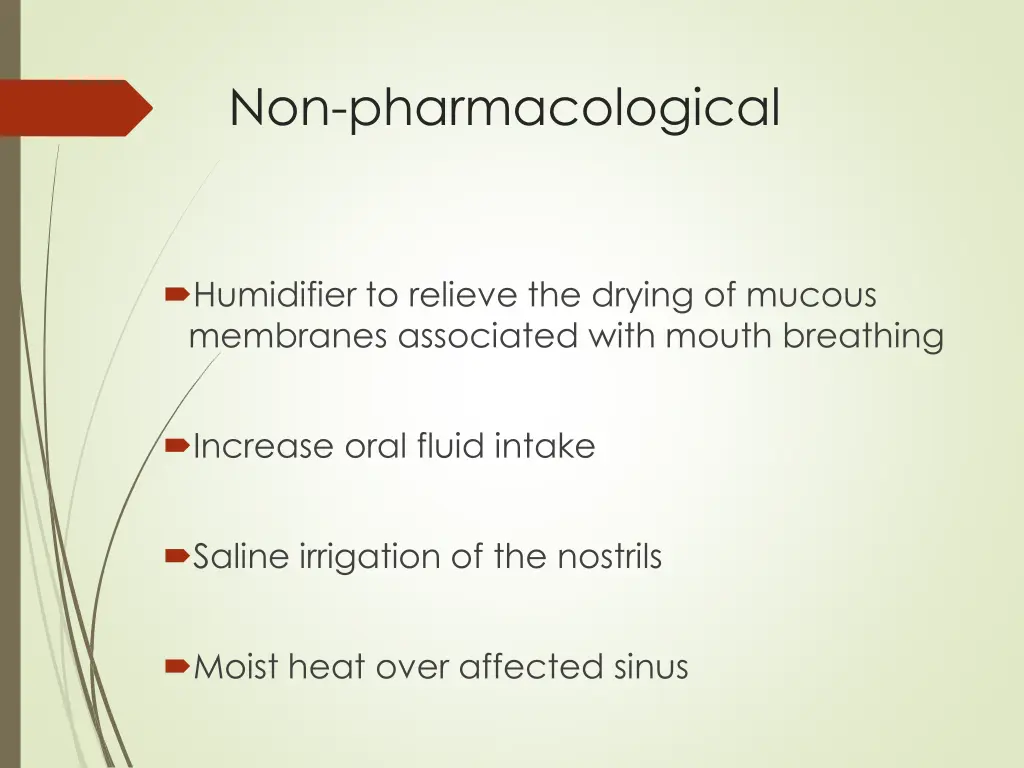 non pharmacological