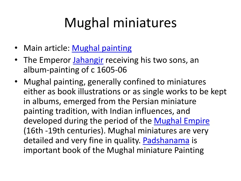 mughal miniatures