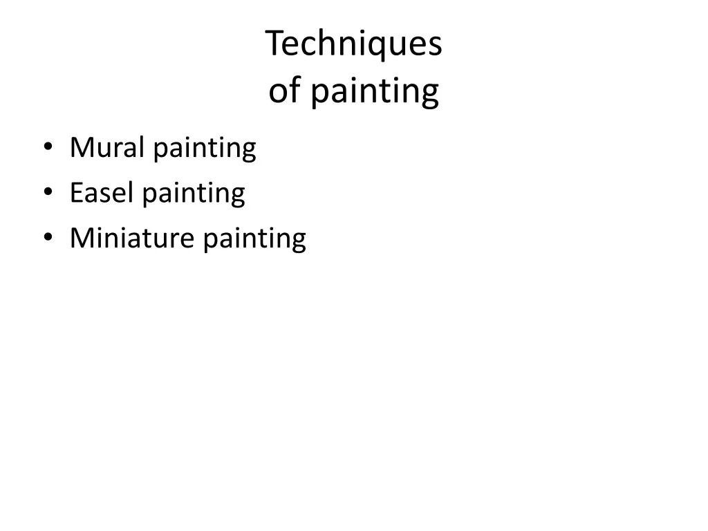 techniques of painting