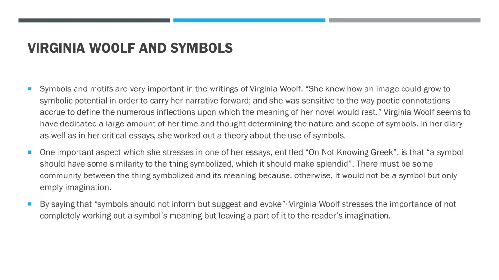 virginia woolf and symbols