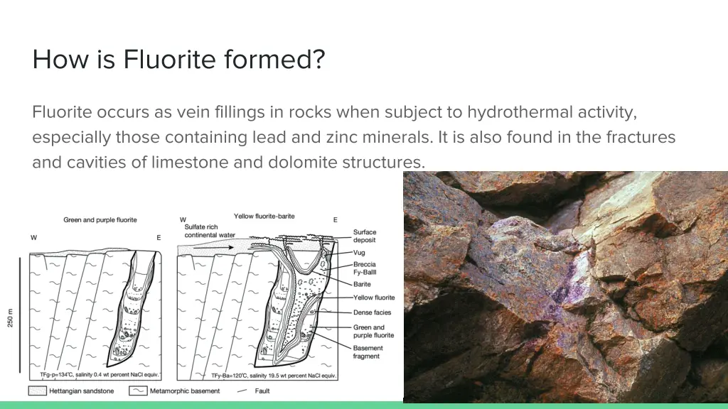 how is fluorite formed