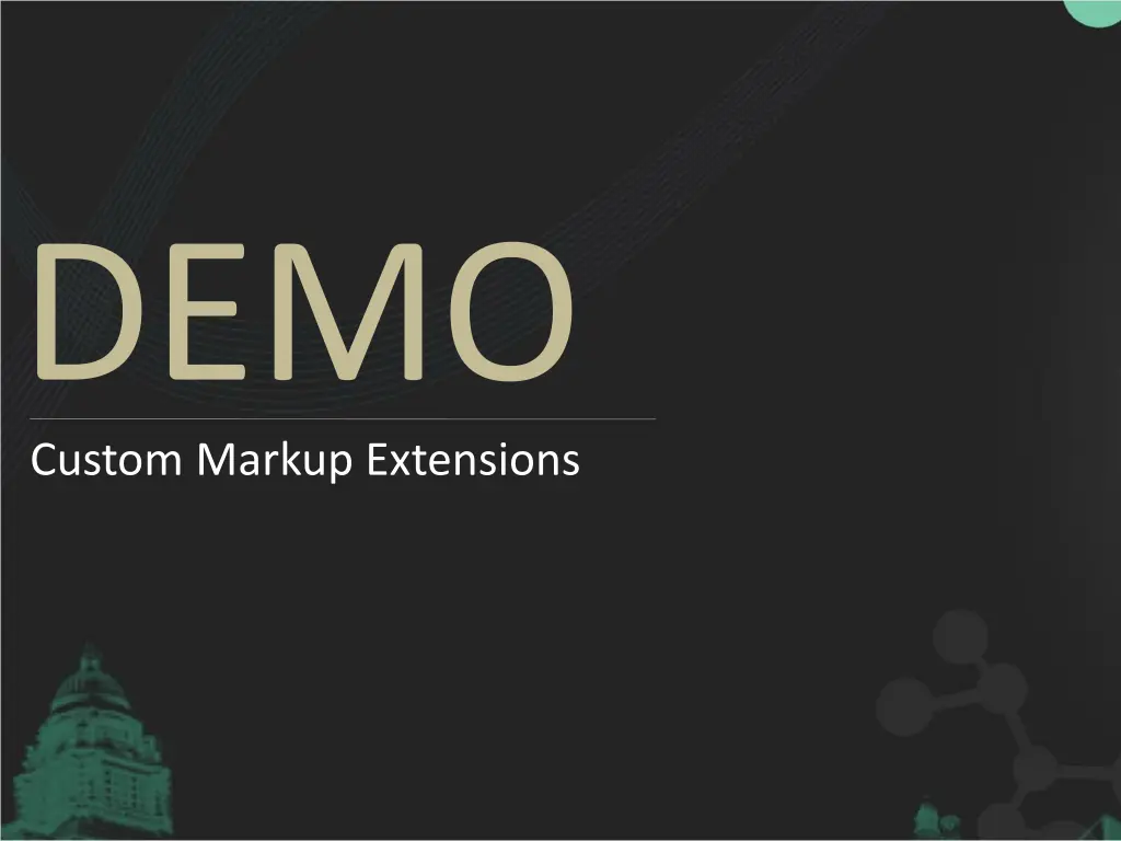 demo custom markup extensions