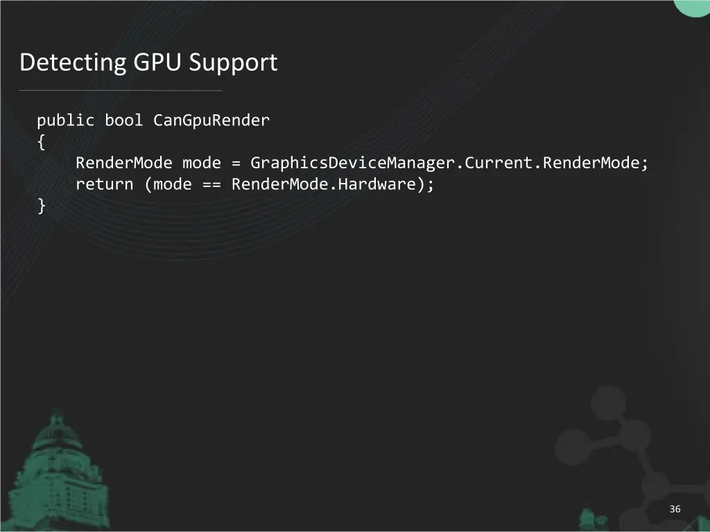 detecting gpu support