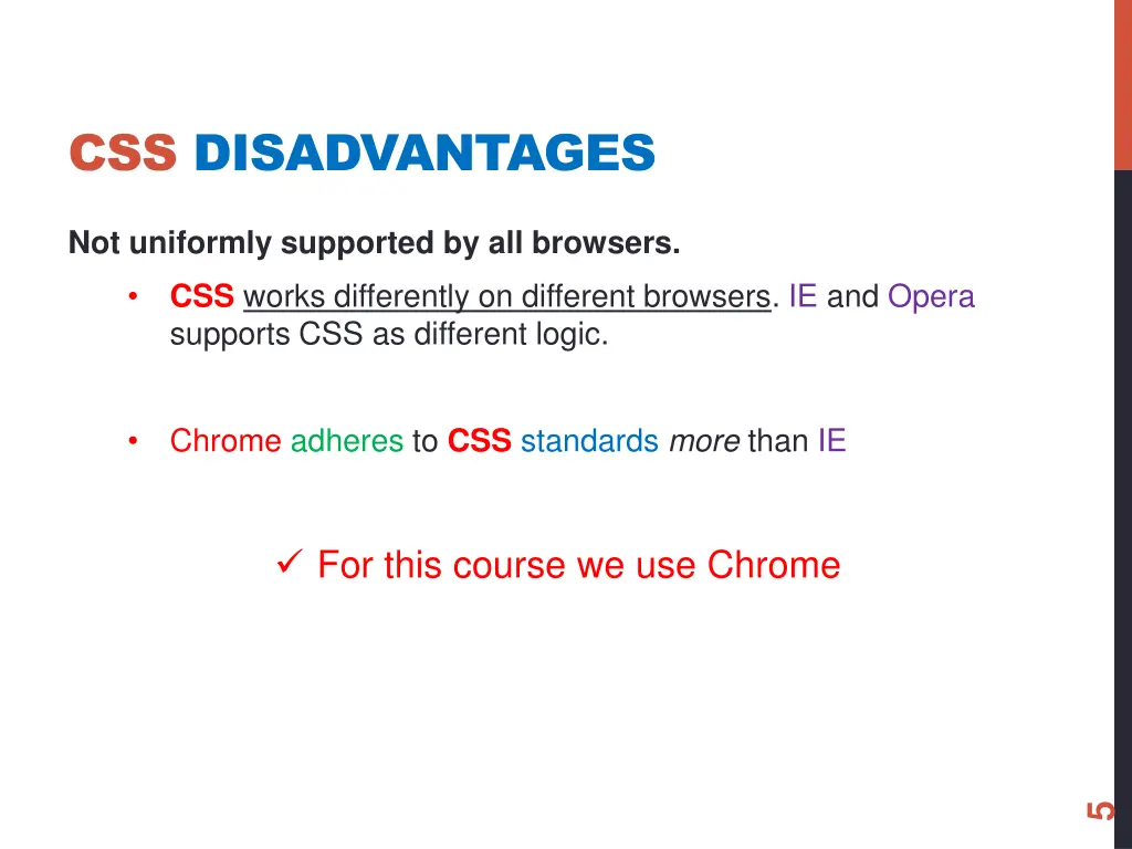 css disadvantages