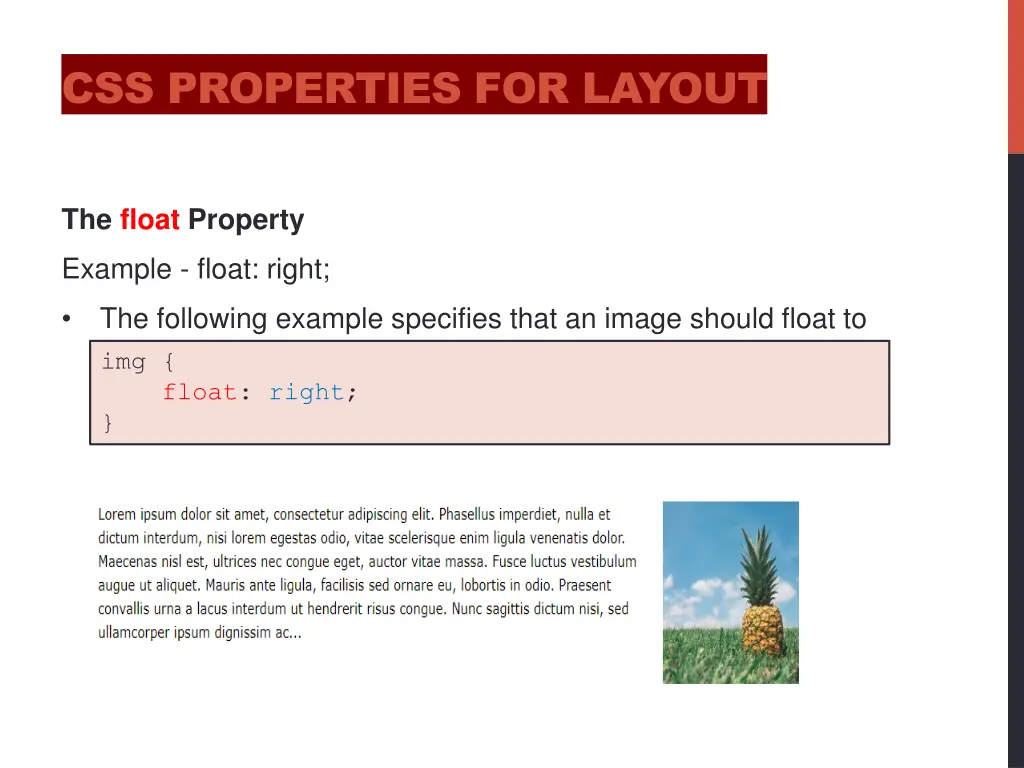 css properties for layout 1