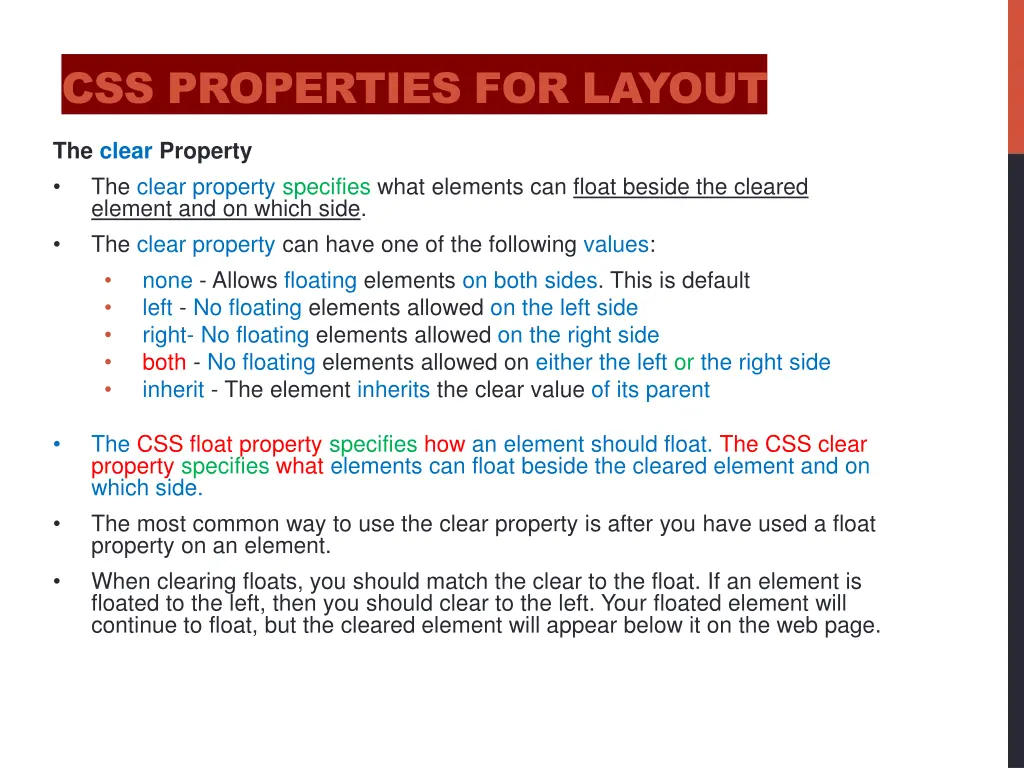 css properties for layout 4