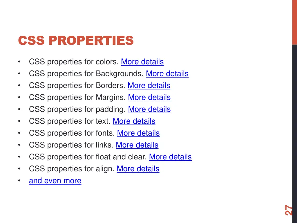 css properties