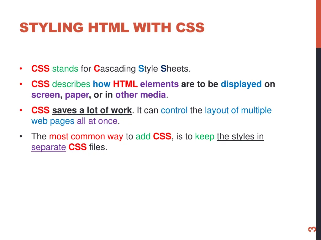 styling html with css