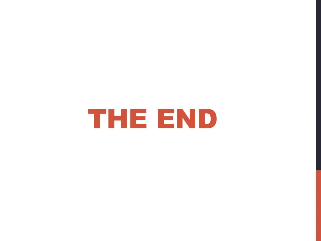 the end