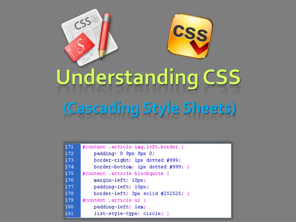 understanding css