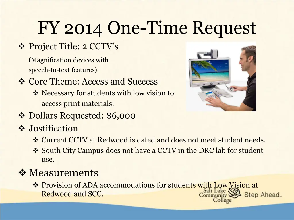 fy 2014 one time request project title 2 cctv s