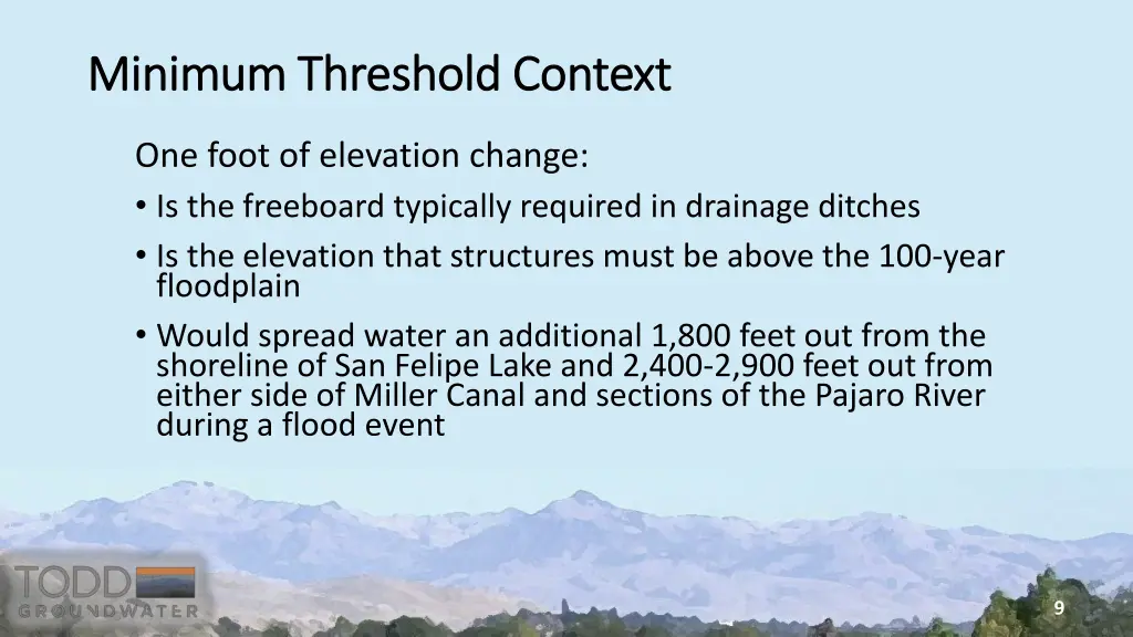 minimum threshold context minimum threshold