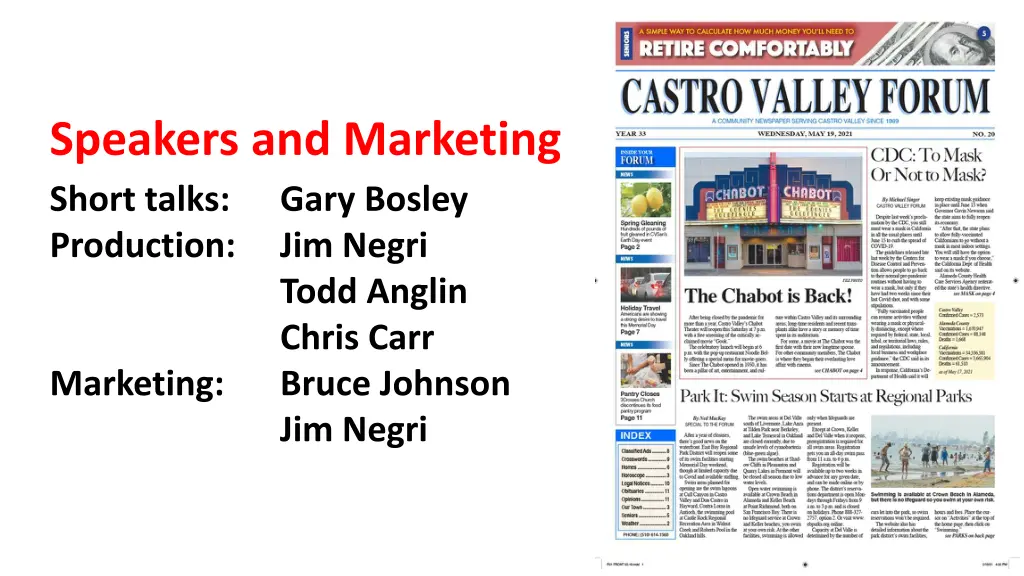 speakers and marketing short talks gary bosley