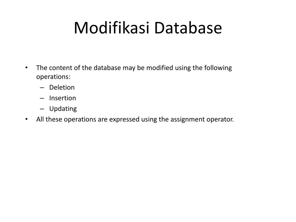 modifikasi database