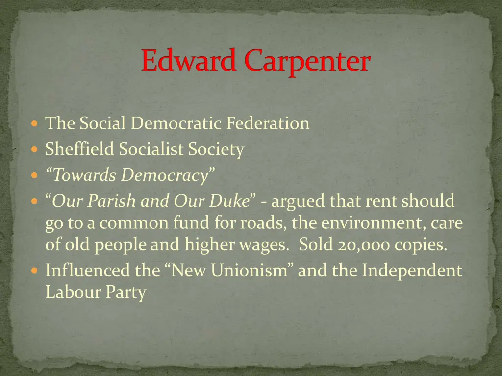 edward carpenter