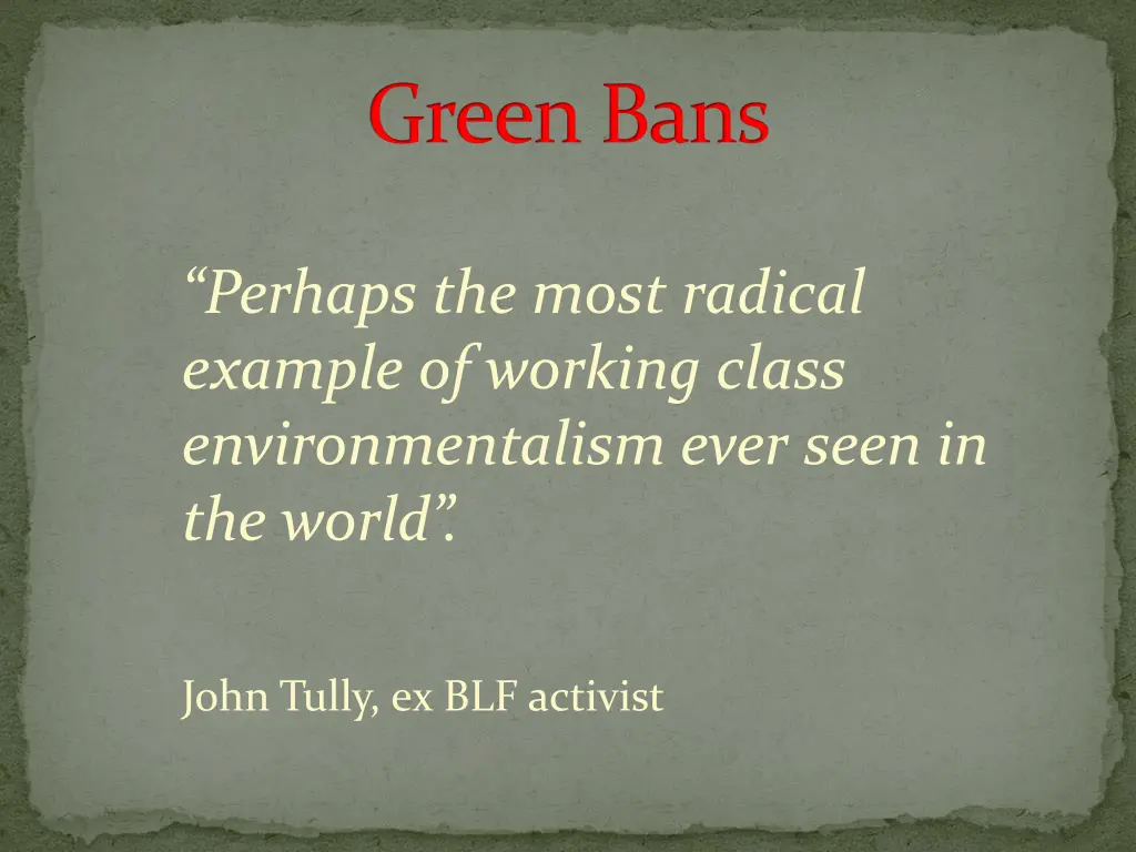 green bans 1