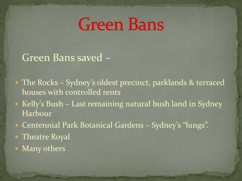 green bans 2