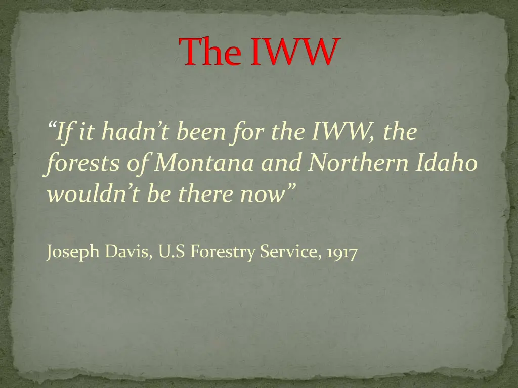 the iww 2