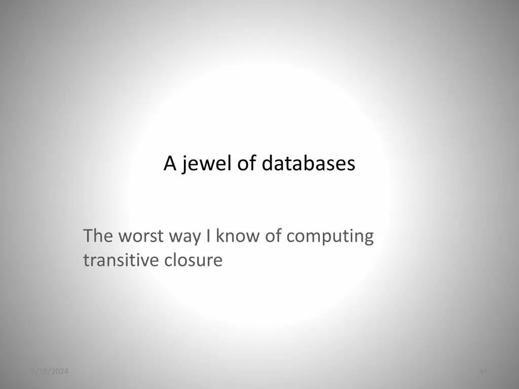 a jewel of databases