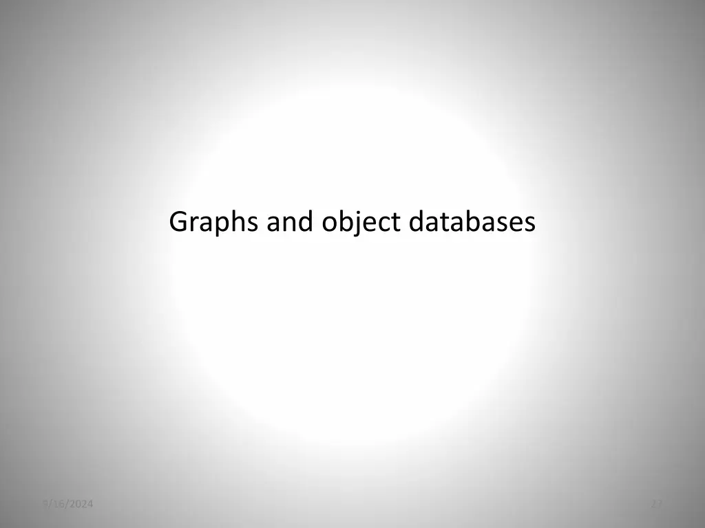 graphs and object databases