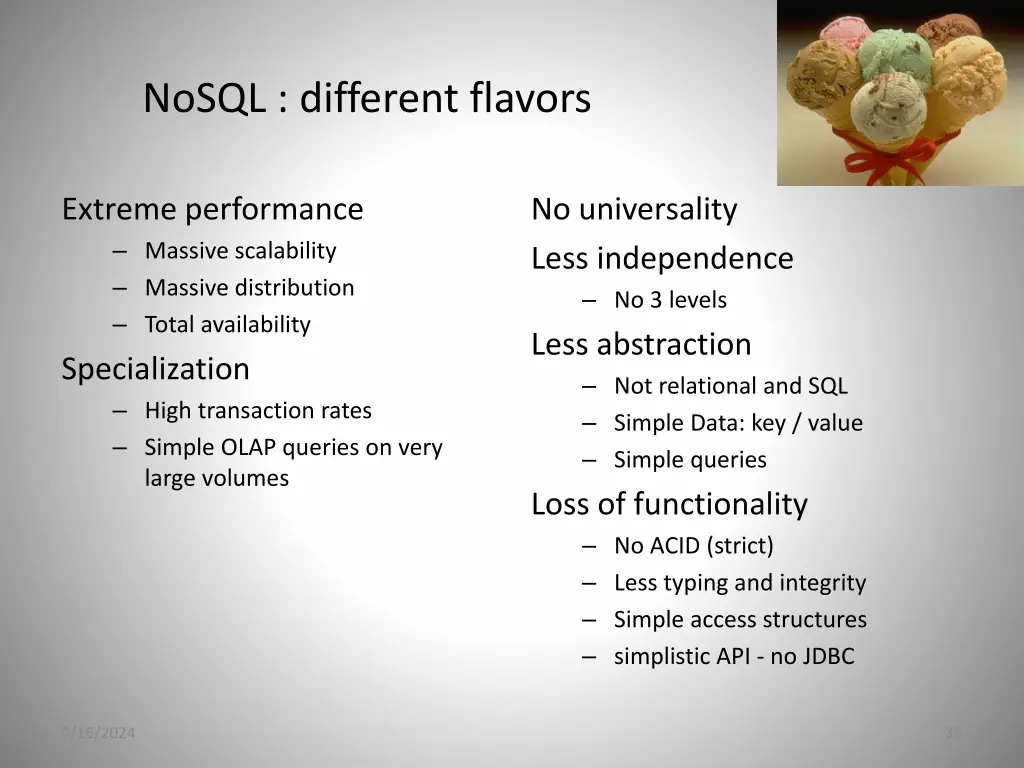 nosql different flavors