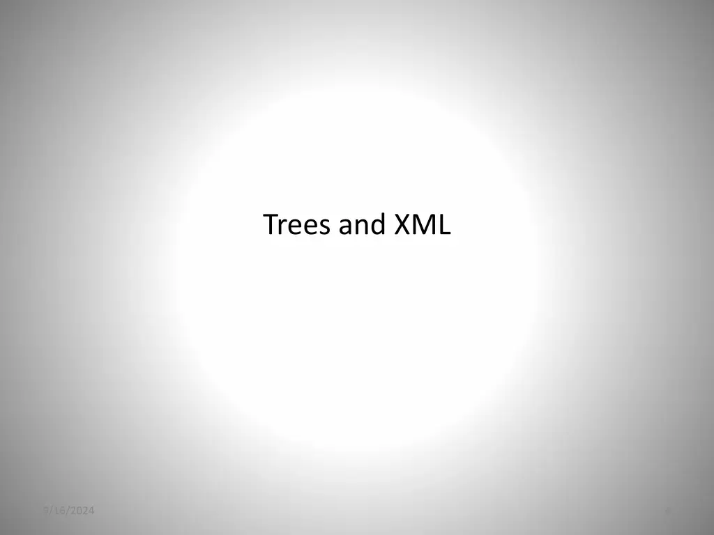 trees and xml