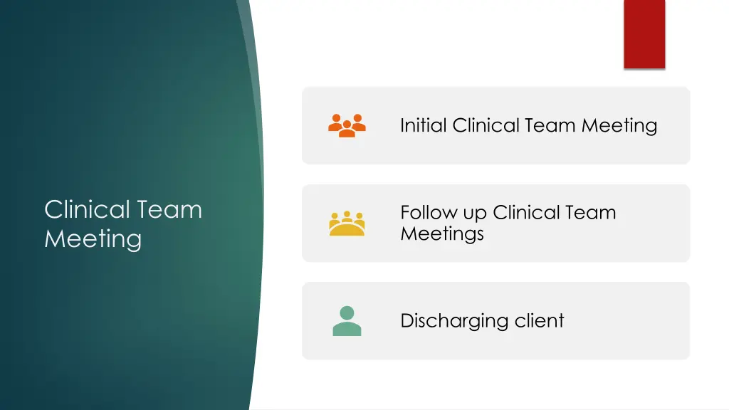 initial clinical team meeting