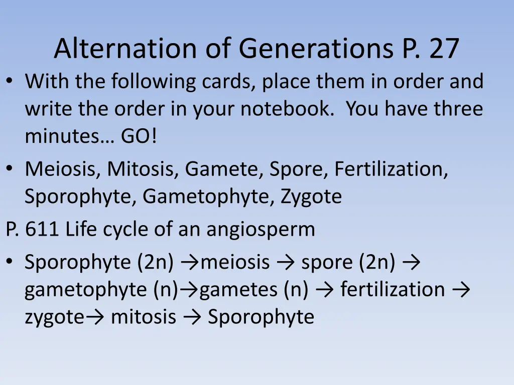 alternation of generations p 27 with