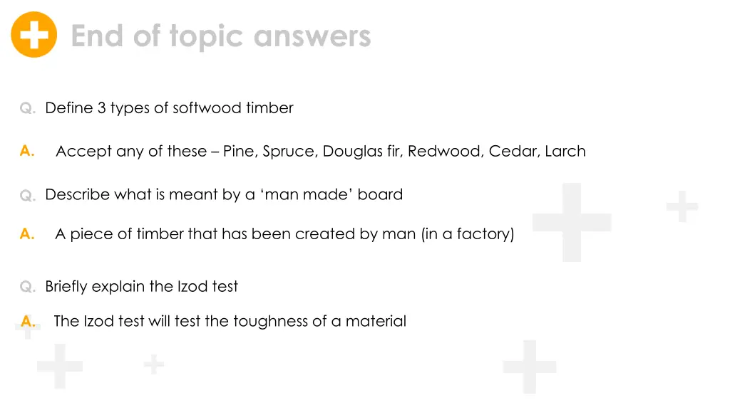 end of topic answers 4