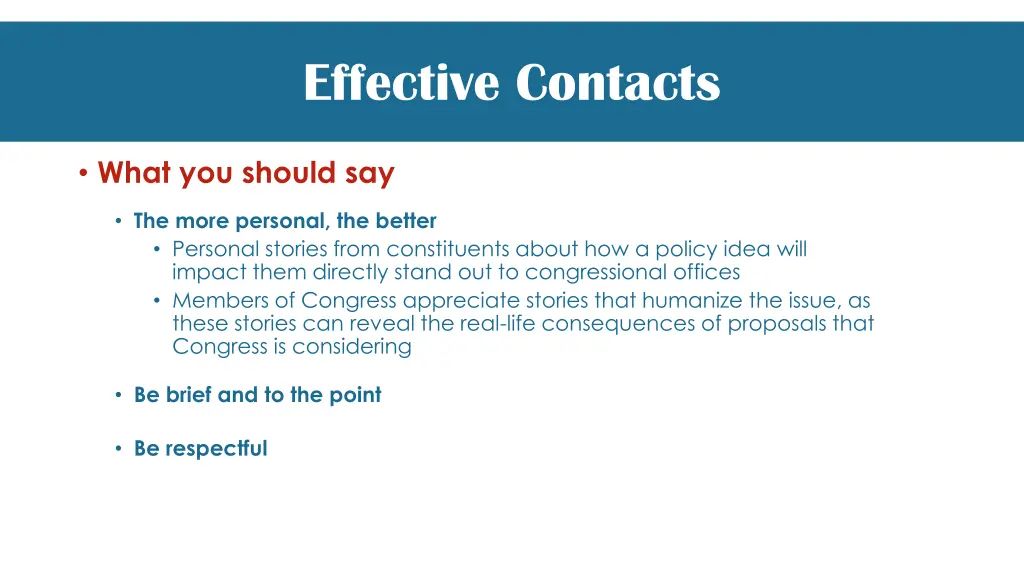 effective contacts 2