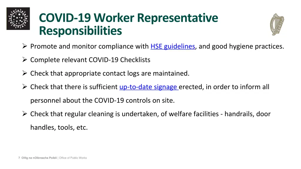 covid 19 worker representative responsibilities 1