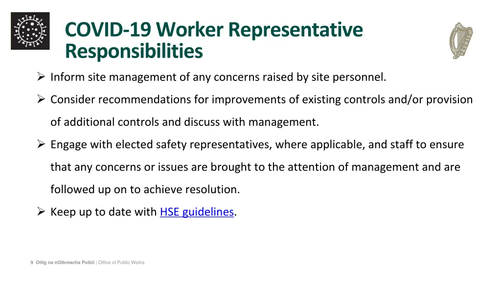 covid 19 worker representative responsibilities 3