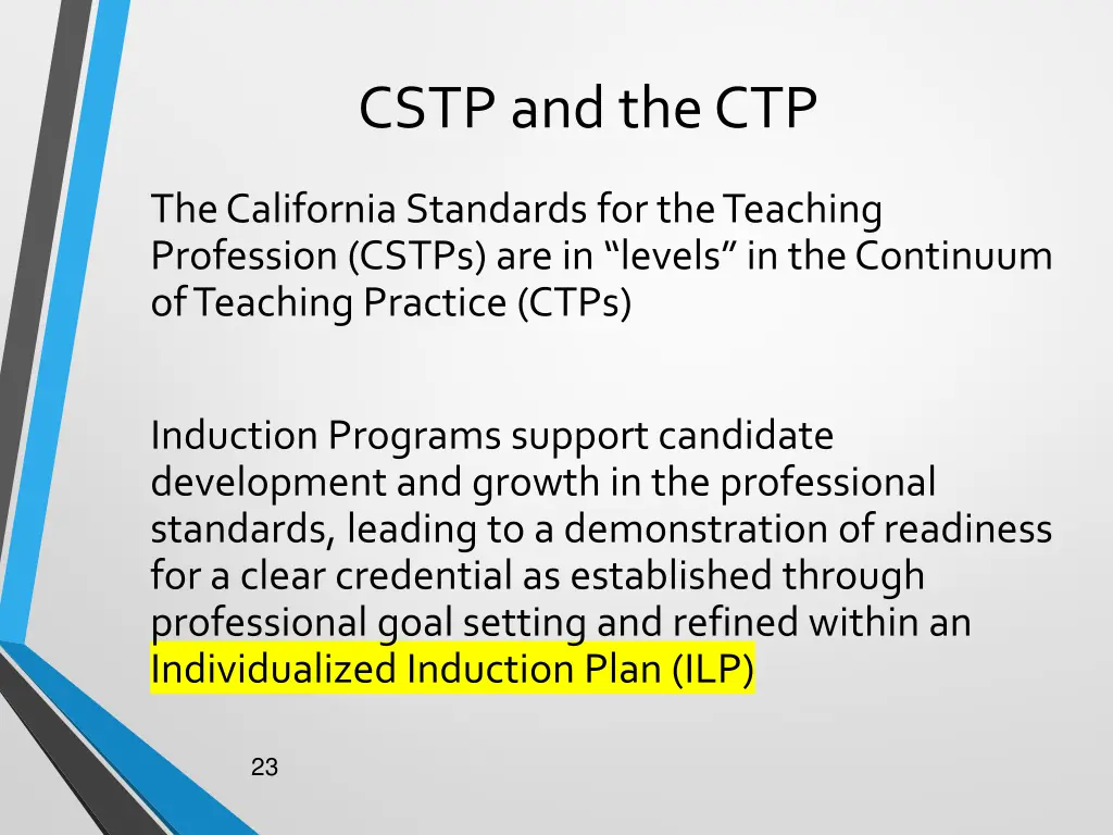 cstp and the ctp