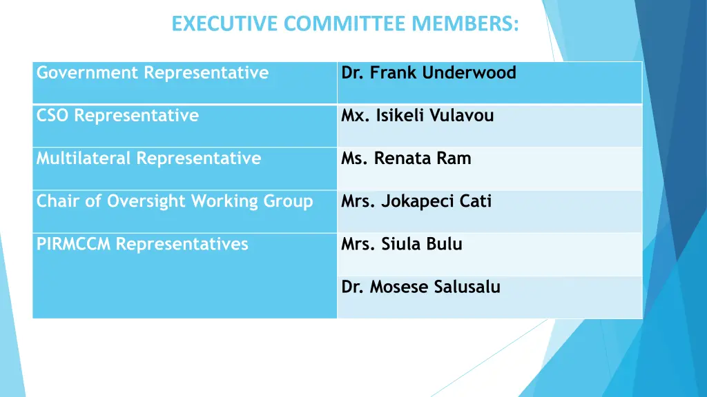 executive committee members 1