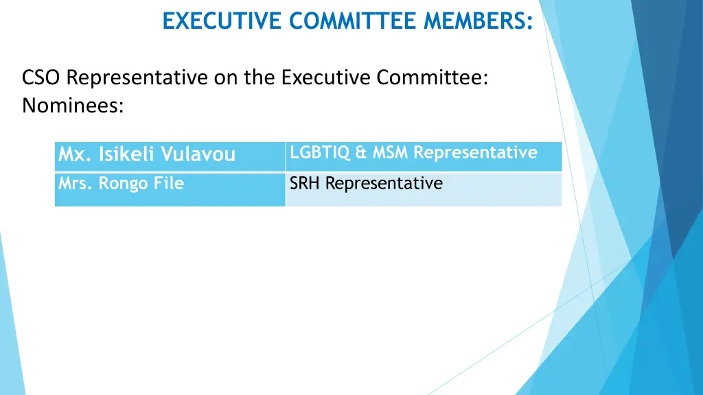 executive committee members