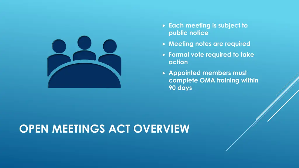 each meeting is subject to public notice