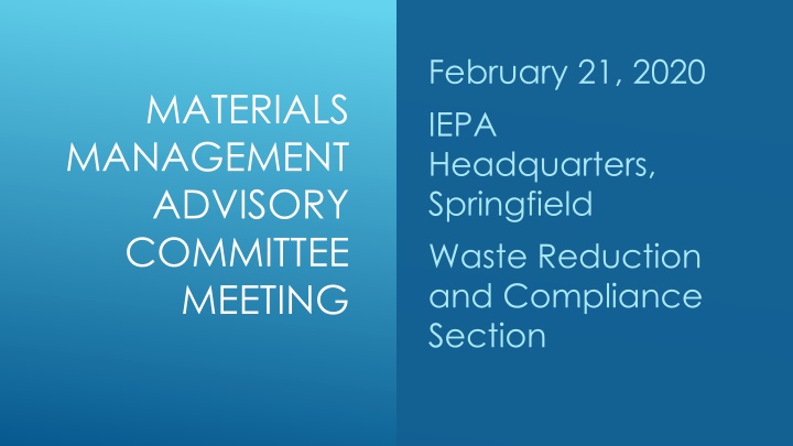 february 21 2020 iepa headquarters springfield