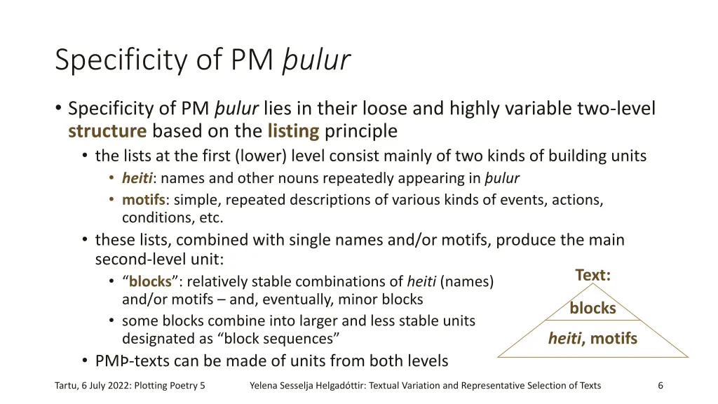 specificity of pm ulur